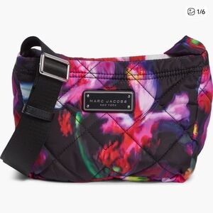 Marc Jacobs Floral Print Quilted Crossbody Bag